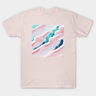 Pastel flowing clouds T-Shirt